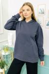 158092 Kapsonlu Cepli Oversize Sweatshirt